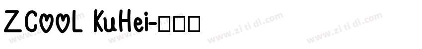 ZC00L KuHei字体转换